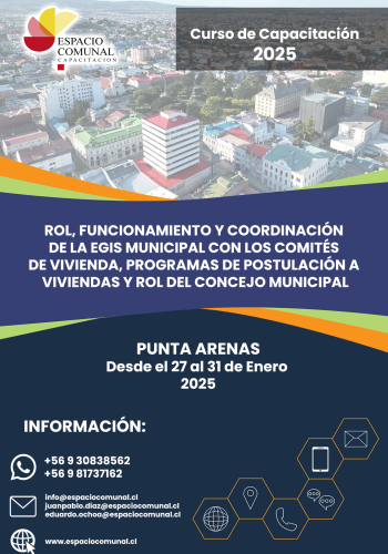 Rol, funcionamiento y coordinación de la EGIS Municipal con los Comités de Vivienda, Programas de Postulación a Viviendas y rol del Concejo Municipal